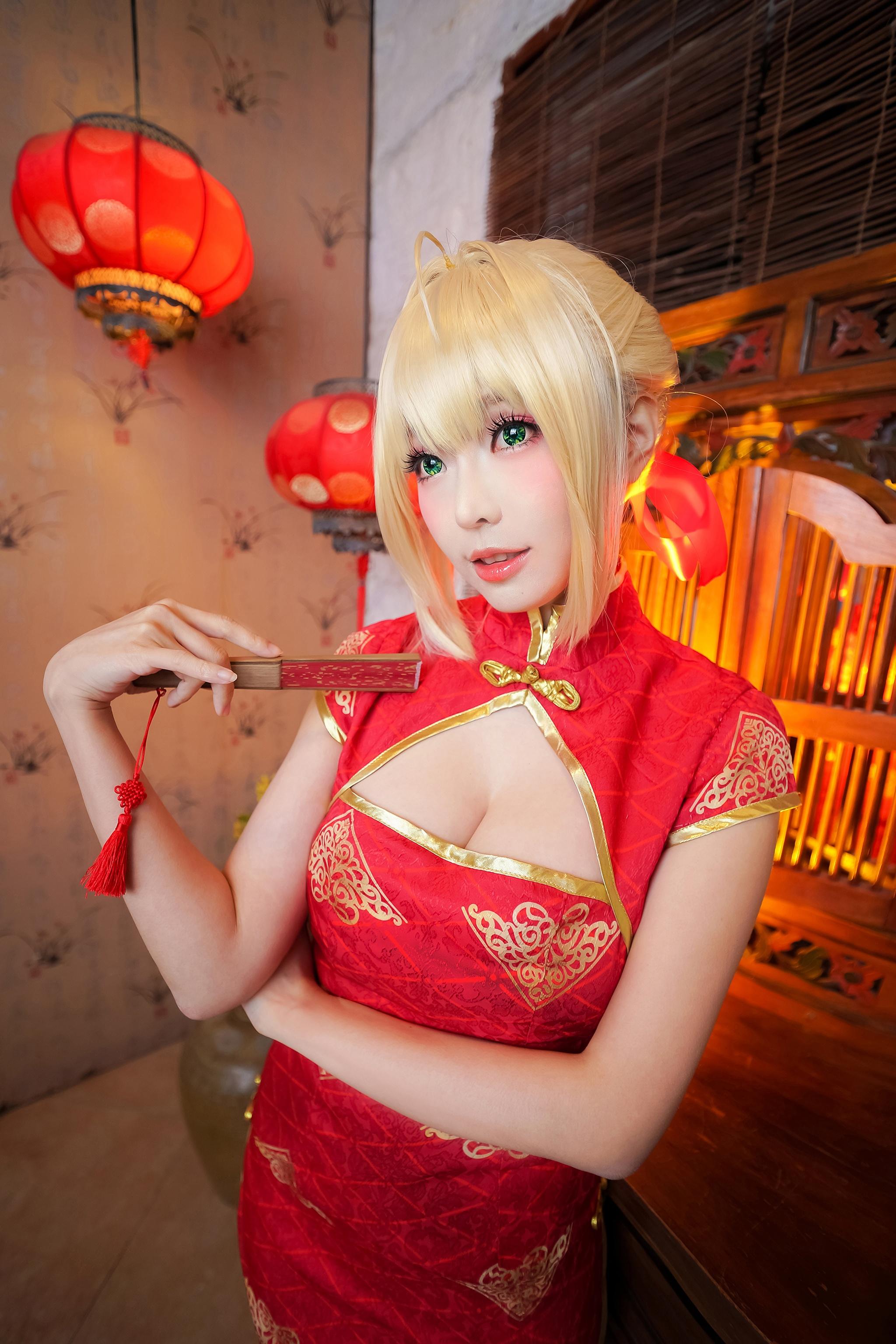 ElyEE子 – NO.61 saber-红旗袍 [21P]插图